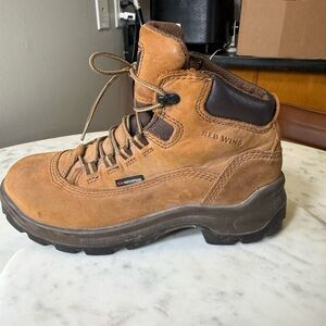 Red Wing Shoes Tan and Brown Hiking Boots